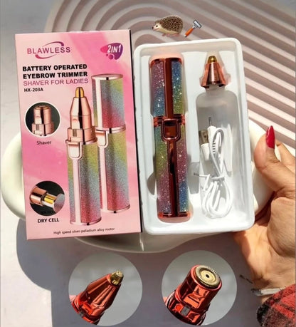 Depilador facial y cejas 2 en 1