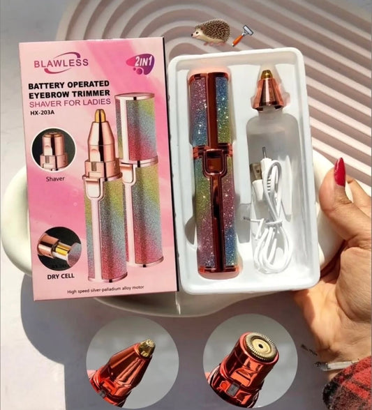 Depilador facial y cejas 2 en 1